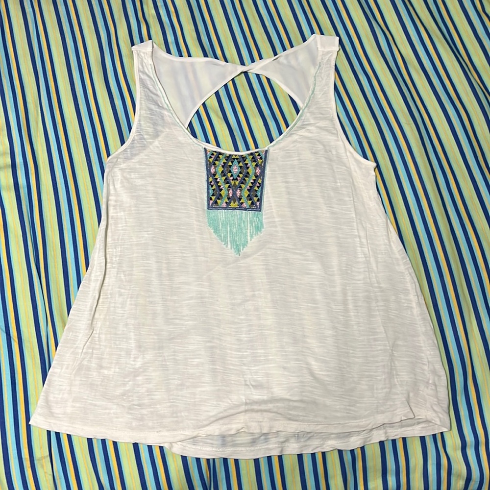 American eagle outfitters beaded tank top